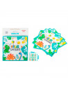 Pack de 12 servilletas infantiles de papel decoradas, feliz cumpleaños, dinosaurios, verde, niños, fiestas, celebraciones, 33 x