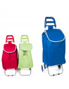 Carro de la compra de 33 L de capacidad con unas medidas de 95x36x27 cm. Carro plegable con ruedas en distintos colores.Bolsa co