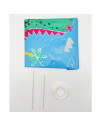 Set de 5 globos infantiles de helio decorados, látex, feliz cumpleaños, dinosaurios, estrellas, verde, niños, fiestas, celebraci