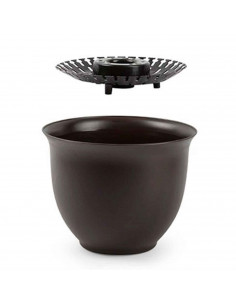 Tradineur - Maceta de plástico, modelo apolo, color surtido, macetero para jardín exterior, terraza, balcón e interior del hogar