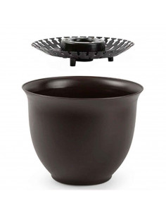Tradineur - Maceta de plástico, modelo apolo, color surtido, macetero para jardín exterior, terraza, balcón e interior del hogar