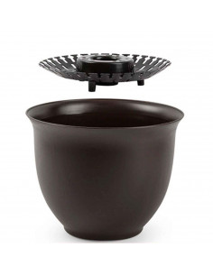 Tradineur - Maceta de plástico, modelo apolo, color surtido, macetero para jardín exterior, terraza, balcón interior del hogar.