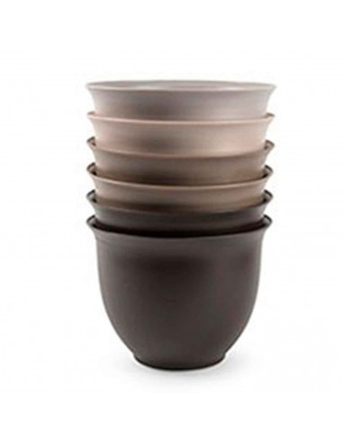 Tradineur - Maceta de plástico, modelo apolo, color surtido, macetero para jardín exterior, terraza, balcón interior del hogar.