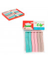 Pinzas para bolsas de colores surtidos, ideal para cerrar bolsas con comida sobrante. Cocina, hogar, familia, trabajo. 2 x 11,5