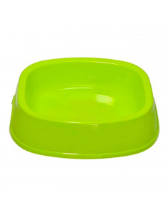 Comedero bebedero cuadrado para las mascotas del hogar, plato,bandeja, perro, gato. Capacidad de 1,3 L Color surtido. 6,5 x 26 x