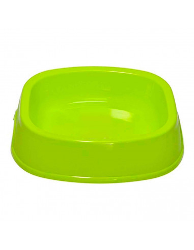 Comedero bebedero cuadrado para las mascotas del hogar, plato,bandeja, perro, gato. Capacidad de 1,3 L Color surtido. 6,5 x 26 x