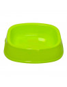 Comedero bebedero cuadrado para las mascotas del hogar, plato,bandeja, perro, gato. Capacidad de 1,3 L Color surtido. 6,5 x 26 x