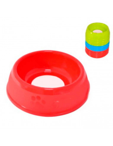 Comedero bebedero circular para las mascotas del hogar, plato,bandeja, perro, gato. Capacidad de 0,59 L Color surtido. Diametro
