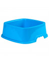 Comedero bebedero rectangular para las mascotas del hogar, plato,bandeja, perro, gato. Capacidad de 0,75 L Color surtido. 6 x 17