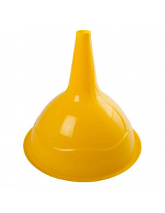 Embudo de plástico resistente color surtido para aceite, gasolina, diesel, agua, etc. Color Surtido. Diametro 22,5 cm