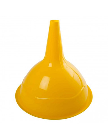 Embudo de plástico resistente color surtido para aceite, gasolina, diesel, agua, etc. Color Surtido. Diametro 22,5 cm