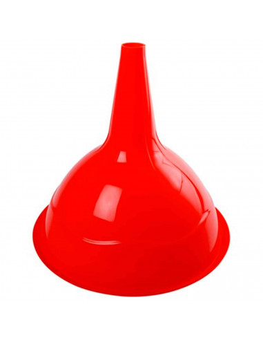 Embudo de plástico resistente color surtido para aceite, gasolina, diesel, agua, etc. Color Surtido. Diametro 22,5 cm