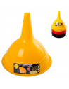 Embudo de plástico resistente color surtido para aceite, gasolina, diesel, agua, etc. Color Surtido. Diametro 22,5 cm