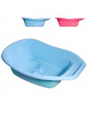 Tradineur - Bañera de plástico para bebés de 0 - 12 meses, higiene, baño, limpieza, bebés, niños - 70 x 42 x 23 cm, color aleato