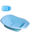 Tradineur - Bañera de plástico para bebés de 0 - 12 meses, higiene, baño, limpieza, bebés, niños - 70 x 42 x 23 cm, color aleato