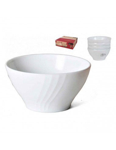 Bol clásico de cerámica blanca, ideal para desayunar, tomar sopa, aperitivos. Apto para lavavajillas y microondas. Diametro: 13