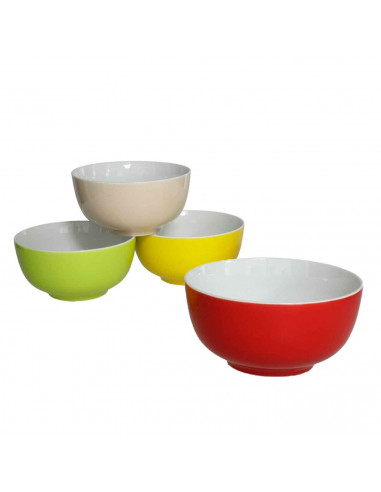 Bol clásico de cerámica surtido, ideal para desayunar, tomar sopa, aperitivos. Apto para lavavajillas y microondas. Diametro: 13
