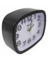 Reloj despertador silencioso con luz y alarma, plástico, función snooze, funcionamiento con pila, 10 x 11,6 x 3,9 cm, color alea