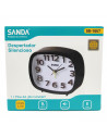 Reloj despertador silencioso con luz y alarma, plástico, función snooze, funcionamiento con pila, 10 x 11,6 x 3,9 cm, color alea