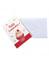 Pack de 6 tarjetas de felicitación de cumpleaños de papel con sobre, feliz cumpleaños, fiestas, celebraciones, 13,5 x 9,5 cm, mo