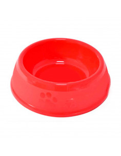 Comedero bebedero redondo 16 cm de diametro para las mascotas del hogar, plato,bandeja, perro, gato. Capacidad de 0,6 L Color su