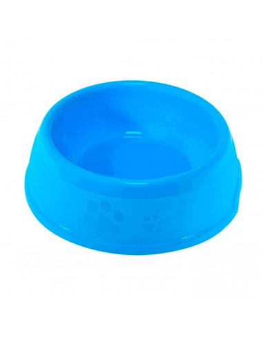 Comedero bebedero redondo 16 cm de diametro para las mascotas del hogar, plato,bandeja, perro, gato. Capacidad de 0,6 L Color su