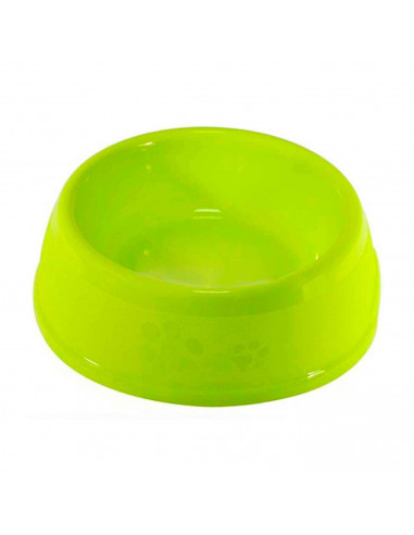 Comedero bebedero redondo 16 cm de diametro para las mascotas del hogar, plato,bandeja, perro, gato. Capacidad de 0,6 L Color su