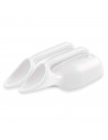Orinal para mujer de plastico color blanco, para usar en el hogar, baño, medico, trabajo, hospita o cuidado de personas.  13 x 3