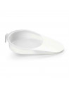 Orinal sanitario de plastico color blanco, para usar en el hogar, baño, medico, trabajo, hospita o cuidado de personas dependien