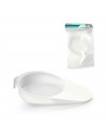 Orinal sanitario de plastico color blanco, para usar en el hogar, baño, medico, trabajo, hospita o cuidado de personas dependien