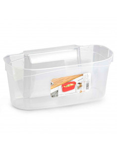 Cesta recogedora para la cocina de plástico. Incluye enganche para su colocación en el hogar, cocina o trabajo. 13 x 17,5 x 31 c