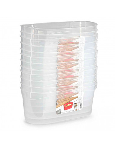 Cesta recogedora para la cocina de plástico. Incluye enganche para su colocación en el hogar, cocina o trabajo. 13 x 17,5 x 31 c