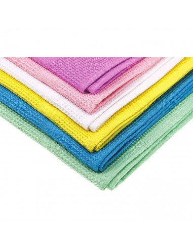 Paño de cocina microfibra, limpieza de vajilla, cerámica, cristal, trapo, bayeta suave, reutilizable, lavable a 60º,  50 x 50 cm