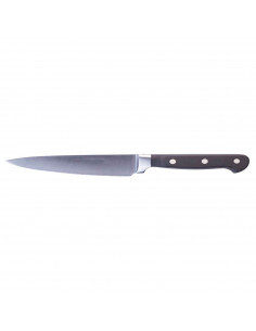 Tradineur - Cuchillo cocinero forjado de 15 cm con mango. Cuchillo para realizar labores de cocina