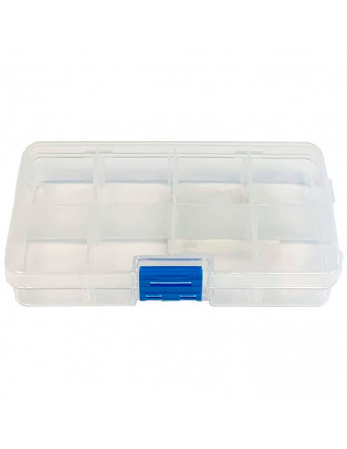 Caja organizadora multiusos nº 19 de plástico con separadores, 8 compartimentos, almacenaje de tornillos, tuercas, accesorios pe
