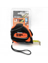 Cinta métrica de 10 m x 2,5 cm, flexómetro profesional retráctil, freno de seguridad, punta imantada, clip de sujección para cin