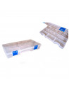 Caja organizadora multiusos nº 22 con separadores, plástico, 15 compartimentos, almacenaje de tornillos, tuercas, accesorios pes