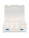 Caja organizadora nº 23 con separadores, 2 niveles, 8 compartimentos, plástico, almacenaje de tornillos, tuercas, accesorios pes