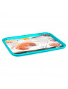 Bandeja rectangular de plastico, restaurante, cafeteria, bares, hogar, trabajo. Color surtido. 1,8 x 31 x 41 cm