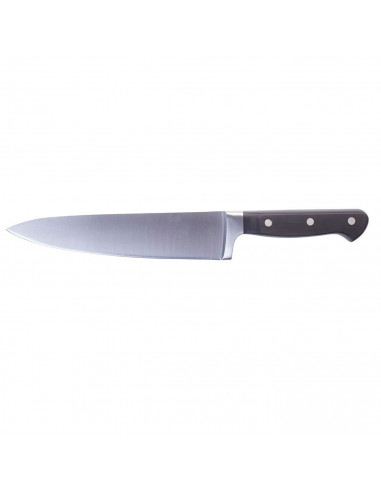 Tradineur - Cuchillo cocinero forjado 20 cm mango de plástico apto para lavavajillas