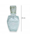 Licorera de cristal 750 ml de capacidad para fiestas, reuniones, guardar whisky u otras bebidas. 23 x 9,5 x 9,5 cm