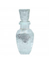 Licorera de cristal 250 ml de capacidad para fiestas, reuniones, guardar whisky u otras bebidas. 17,5 x 6,5 x 6,5 cm