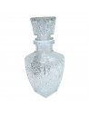 Licorera de cristal 250 ml de capacidad para fiestas, reuniones, guardar whisky u otras bebidas. 17,5 x 6,5 x 6,5 cm