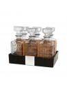 Licorera de cristal 1000 ml Scorland para fiestas, reuniones, guardar whisky u otras bebidas. 23 x 9,5 x 9,5 cm