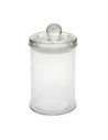Tarro de crista con tapa de cristal capacidad 600 ml. ideal para almacenaje, hogar, trabajo, cocina. 18 x 10 x 10 cm