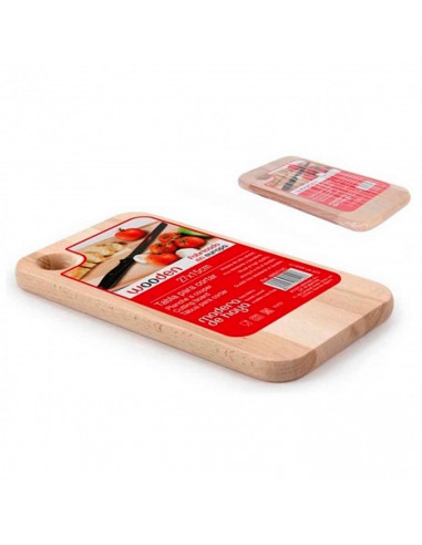 Tabla para corta carne y verduras de madera para la encimera de cocina, trabajo, hogar, familia. 1,5 x 15 x 27 cm