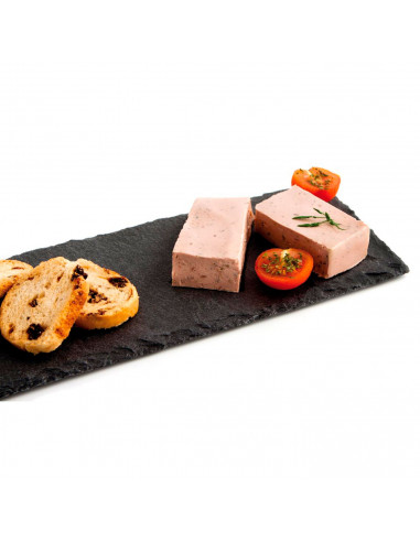 Tradineur - Plato de Pizarra Rectangular, Bandeja para hosteleria, servicio y degustación, Canto rústico, Tabla de Piedra Natura