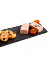 Tradineur - Plato de Pizarra Rectangular, Bandeja para hosteleria, servicio y degustación, Canto rústico, Tabla de Piedra Natura