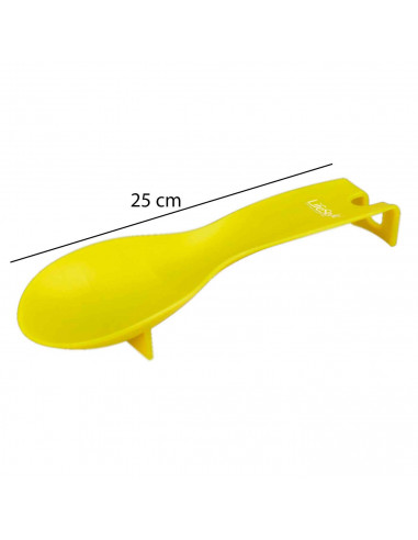 Soporte para cucharón de plástico resistente para la cocina, hogar y trabajo. Utensilios de cocina.  3 x 9 x 25 cm