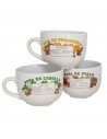 Taza jumbo de cerámica surtido , tazón desayuno, café, infusiones, diseño clásico, resistente y duradera, apta para lavavajillas